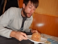 Muffin au dulce de leche d'anniversaire