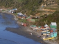 Ancud - Vue sur le petit port de Pumihallue d'où on peut apercevoir des pinguins