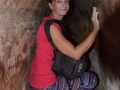 Cu Chi - dans l'un des tunnels, étroit + bas + sous terre = pas très à l'aise
