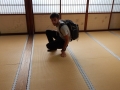 Eikando temple - Arnaud tâte le tatami