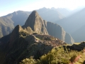 Le pont des Incas - Vue sur le Machu Picchu