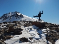 El Chalten - Pose absurde devant le Lago de los tres