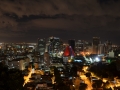 Santa Teresa - Vue de nuit sur Lapa et le Centro depuis la terrasse de l'hotel