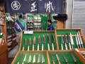 Marché de poisson de Tsukiji, magasin de couteaux