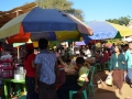 Marché lors du festival à Ananda temple