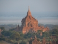 Dans les airs - vue sur les temples