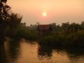 Don Khone - Coucher de soleil depuis le pont