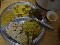 Thali avec des légumes du désert