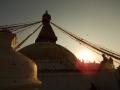 Bodhnath - Coucher de soleil