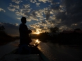 Sur le lac - Coucher de soleil