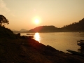 Luang Prabang - Coucher de soleil sur le Mékong