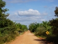 La route pour aller à la pousada